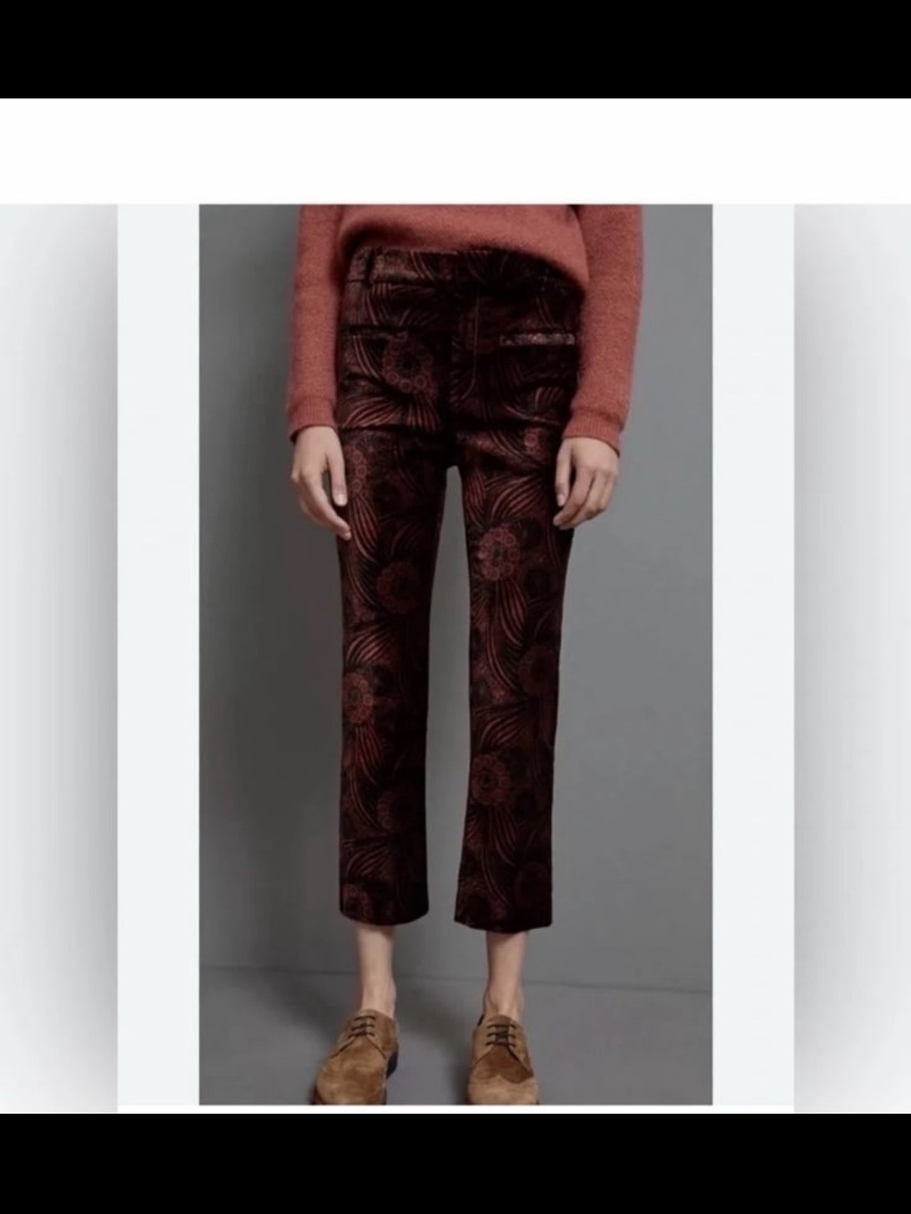 Anthropologie Essentials Velvet pants